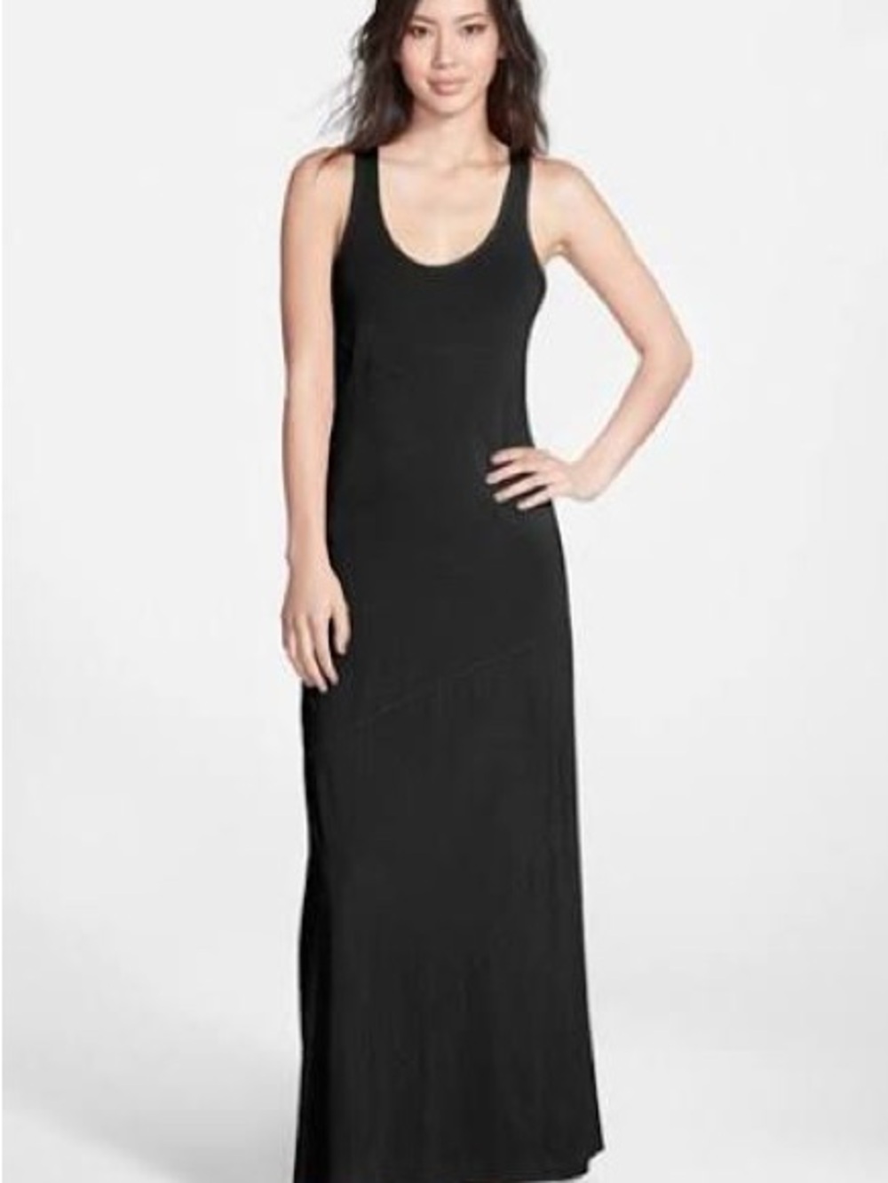 Splendid Black Racerback Maxi Dress